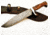 Battling Blades Bowie 5 Hunting Knife, High Carbon Damascus Steel Blade, 1497396314146