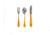 Battling Blades High Carbon Damascus Steel Fork Spoon And Knife Silverware Set, Wood, 6564915675308