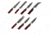 Battling Blades Kitchen 7 Knife Set, Damascus Steel, 7227998535852