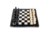 Battling Blades Large Marble Black And White Coral Chess Set With Chess Pieces White Coral Border, 16in, 6044749791404