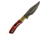 Battling Blades Skinning Knife, High Carbon Damascus Steel Blade, Red, 7129566871724