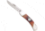 Bear and Son Knives Medium Lockback Folding Knife, 2.75in, 1095 Carbon Steel, Red Stag BoneHandle, CRSB05