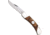 Bear and Son Knives Midsize Lockback Folding Knife, 2.75in, 1095 Carbon Steel, Heritage Walnut Handle, C205