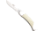 Bear and Son Knives Midsize Lockback Folding Knives, 2.75in, High Carbon Stainless Steel, Clip Point, White Smooth Bone Handle, WSB05