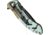 Bear Edge Brisk 1.0 Folding Knife, 3.25in, 440 Stainless Steel, Stainless Steel w/Soft Touch Coating Handle, Realtree Edge Teal, 61508