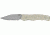 Bear Ops Manual Control Fold Knife, SS partially serrated clip Blade, Polished desert tan G-10 Handle BC32007