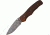 Bear Ops Rancor Fold Knife, Damascus Steel modified Drop Point Blade, Checkered roseWood Handle BC36000