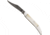 Bear &amp; Son Cutlery 3 White Smooth Bone Damascus Little Toothpick - WSB193D 1/2