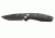Bear &amp; Son Cutlery 4 1/8 in Auto Bold Action X Black Aluminum W/Black Blade, Black AC-1000-AlBK-B