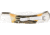 Bear &amp; Son Cutlery 5 Genuine India Stag Bone Automatic Lockback With Metal Belt Clip &amp; Leather Sheath - 5A97