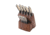 Bear &amp; Son Cutlery Bear &amp; Son 10 Piece Block Set Fixed Kitchen Knives White Smooth Bone with Walnut Block, WSBBLOCKSET