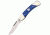 Bear &amp; Son Cutlery Lockback Silver and Blue Knife BCG05B