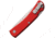 Bear &amp; Son Cutlery Small Farmhand Folding Knife, 3.63in Closed, 2.63in, High Carbon Stainless Steel, Satin Blade, Red Aluminum Handle, 137LRD