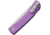 Bear &amp; Son Cutlery Small Farmhand Folding Knife, 3.63in Closed, 2.63in, High Carbon Stainless Steel, Satin Blade, Purple Aluminum Handle, 137LPL