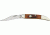 Bear &amp; Son Little Toothpick Fold Knife, High-polished 1095 Carbon Steel, Red Stag Bone Handle BCCRSB1931