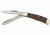 Bear &amp; Son Little Trapper Fold Knife, Twin Blade Knife, Clip and spey Blade, RoseWood Handle BC254