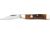 Bear &amp; Son Peanut Fold Knife, High-polished 1095 Carbon Steel clip Blade, Red Stag Bone Handle BCCRSB19