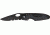 Bear &amp; Son Sideliner Fold Knife, black finish partially serrated SS Blade, Black Zytel and black Kraton handl BC7404TSR