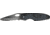 Bear &amp; Son Sideliner Fold Knife, black titanium coated partially serrated Blade, Black Zytel and black Kraton Handle BC7410TSR