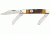 Bear &amp; Son Stockman Fold Knife, High polished 1095 Carbon Steel clip, Red Stag Bone Handle BCCRSB47