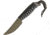 Behring Pro LT Caper Black Fixed Blade Knife, 3.5in, Black, Paracord Wrapped Handle BEH131