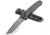 Benchmade Bailout Folding Knife, 3.38in, CPM-M4 Steel, Serrated Tanto Blade, 6061-T6 Aluminum, Black Handle, 537SGY-03