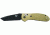 Benchmade 557 Tanto Mini-Griptilian Knife by Pardue Design w/ Plain Edge BK Coated Blade &amp; Sand Color Handle 557BKSN
