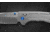 Benchmade 748 Narrows Folding Knife, 3.43in, M390 58-61HRC, Plain Drop Point, Raw Titanium, 748