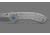 Benchmade 748 Narrows Folding Knife, 3.43in, M390 58-61HRC, Plain Drop Point, Raw Titanium, 748