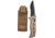 Benchmade Adamas Auto Folding Knife, Black Partially Serrated Blade, Sand G10 Handle 2750SBKSN