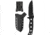 Benchmade Adamas Fixed Blade Knife, Plain Edge, BK Blade, Black Sheath 375BK