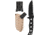 Benchmade Adamas Fixed Blade Knife, Plain Edge, BK Blade, Sand Sheath 375BKSN