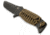 Benchmade Adamas Fixed Blade Knife, Plain Edge, BK Blade, Sand Sheath 375BKSN