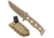 Benchmade Adamas Fixed Blade Knife, Plain Edge, Desert Sand Blade, Sand Sheath 375SN