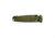 Benchmade Bailout Folding Knife, 3.38 in, CPM-M4 Steel, Serrated Tanto Blade, 6061-T6 Aluminum, Woodland Green Handle, 537SGY-1
