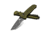 Benchmade Bailout Folding Knife, 3.38 in, CPM-M4 Steel, Serrated Tanto Blade, 6061-T6 Aluminum, Woodland Green Handle, 537SGY-1