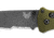 Benchmade Bailout Folding Knife, 3.38 in, CPM-M4 Steel, Serrated Tanto Blade, 6061-T6 Aluminum, Woodland Green Handle, 537SGY-1