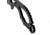 Benchmade Follow Up Fixed Blade Knife, Plain Edge Coated Drop Point Blade, 2.6in, Skeletonized Stainless Steel Handle, 101BK
