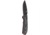 Benchmade Freek Drop Point Folding Knife, 3.6 in, CPM-M4, Satin Plain Black Blade, Versaflex Gray/Black G10 Handle, 560BK-1