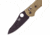 Benchmade Griptilian Folding Knife, Plain Edge, BK Blade, Sand Handle 550BKHGSN