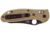 Benchmade Griptilian Folding Knife, Plain Edge, BK Blade, Sand Handle 550BKHGSN