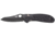 Benchmade Griptilian Folding Knife, Plain Edge, Satin Blade, Black Handle 550HG