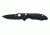 Heckler &amp; Koch 14410/14411 Soldat Push Button Knife w/ Plain Edge BK Drop Point Blade &amp; Black Handle 14411BK