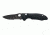 Heckler &amp; Koch 14410/14411 Soldat Push Button Knife w/ Combo Edge BK Drop Point Blade &amp; Black Handle 14411SBK
