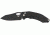 Benchmade Loco AXIS Plain Edge Folding Knife with Black Coated Blade, Black 808BK