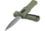 Benchmade Black Class Mini Claymore OTF Automatic Folding Knife, 3.02 in, CPM-D2 Steel, Dagger Blade, Grivory, Ranger Green Handle, 3375GY-1