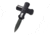 Benchmade Mini-Infidel Out-the-Front Automatic Knife, 3.1 in, D2, Dagger Blade, Plain Edge, BK1 Blade, 6061-T6 Aluminum, Black Handle, 3350BK