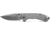 Benchmade Mini Narrows Axis Folding Knife, 2.98 in, CPM-20CV Stainless Steel, Drop Point Blade, 6Al4v Titanium, Gray Handle, 743