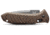 Benchmade Presidio II Axis Automatic Folding Knife, 3.72in, CPM-M4 Super Steel, Drop Point Serrated Blade, 6061-T6 Aluminum, Burnt Bronze Anodized Handle, 5700SGY-1