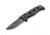 Benchmade Sibert Adamas Axis Stud Folding Knife, 3.82in, CPM-CruWear Steel, Drop Point Serrated Grey Coated Blade, Contoured G10, Black Handle 275SGY-1